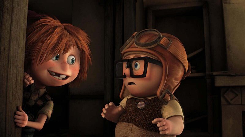 Two Children Peeking