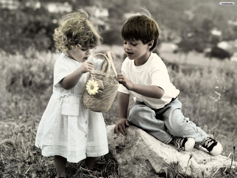 Two Children Playing