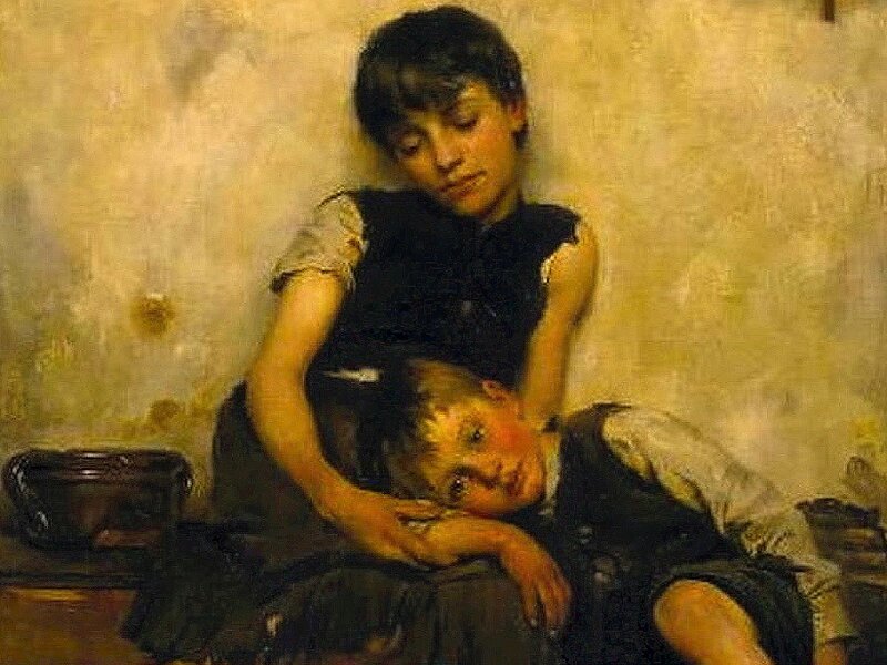 Two Children Resting