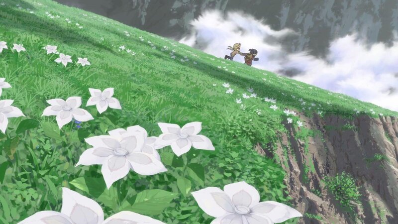 Two Children Running — Green, Serene, Afternoon