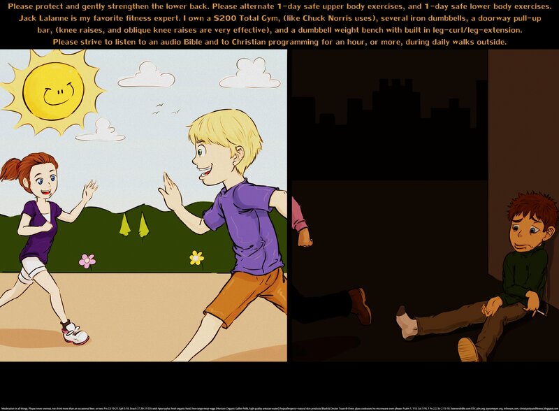 Two Children Running — Yellow, Dramatic