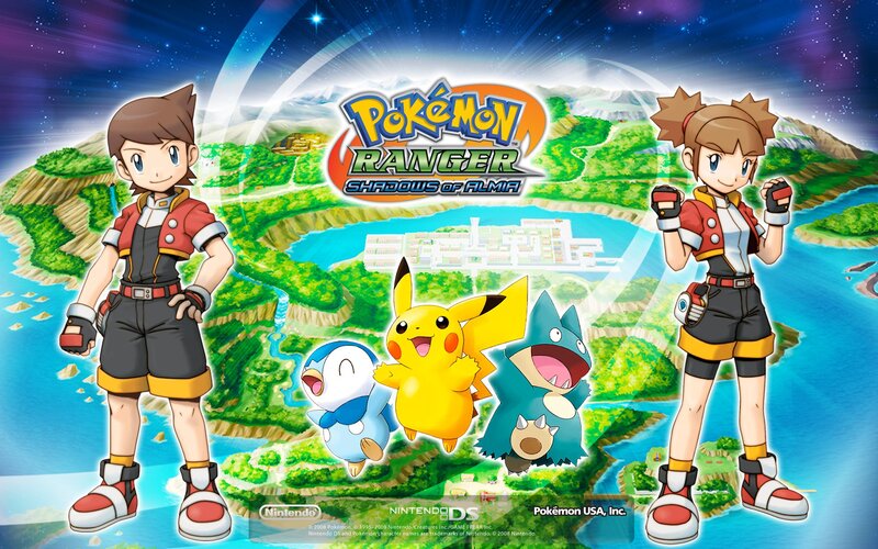 Two Children with Pokémon — Blue