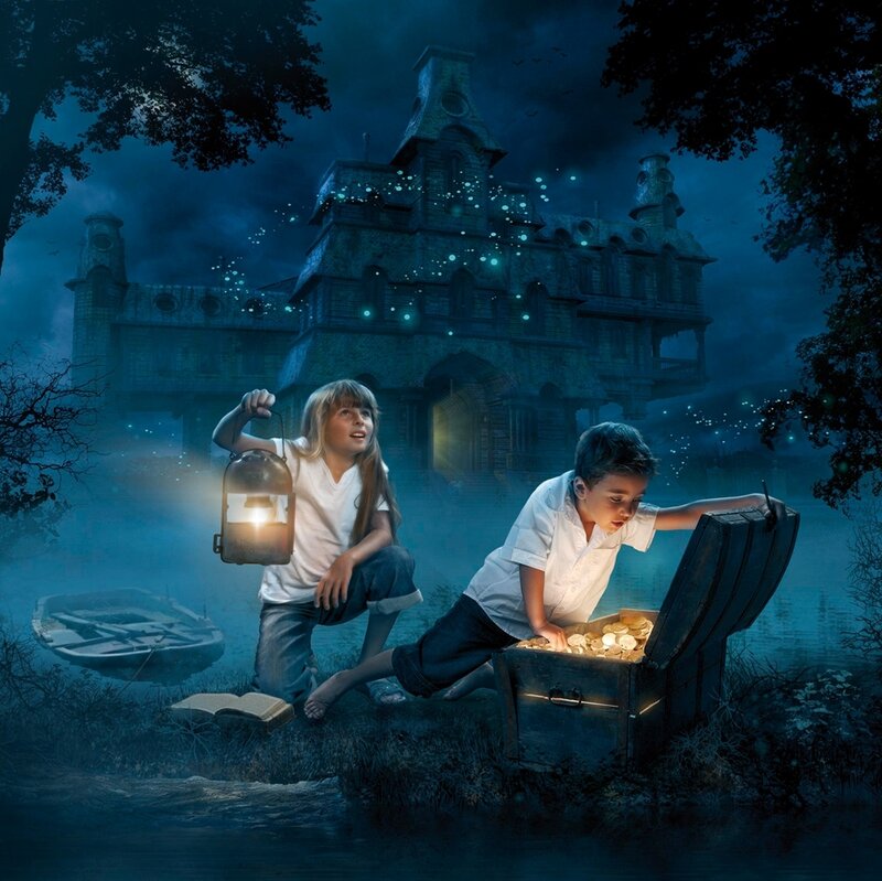 Two Children with Treasure