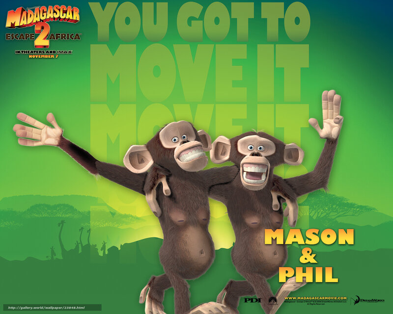 Two Chimpanzees Dancing