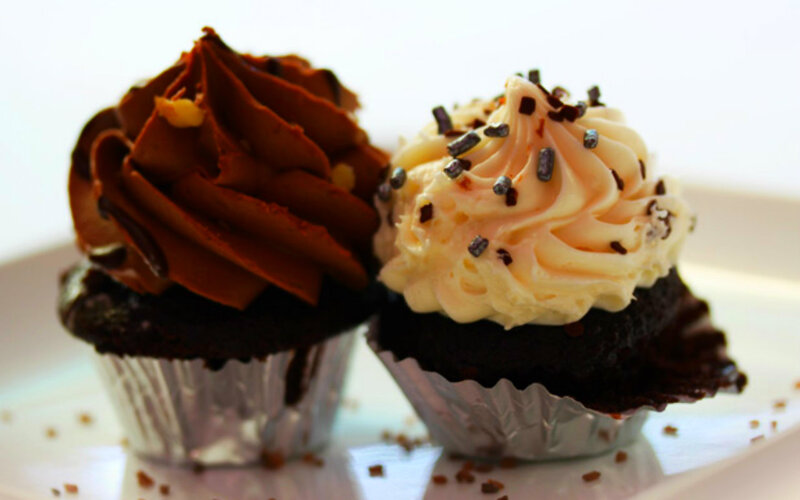 Two Chocolate Cupcakes