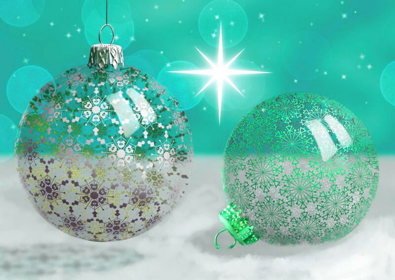Two Christmas Ornaments