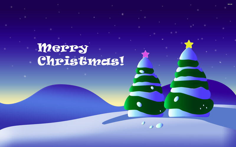 Two Christmas Trees