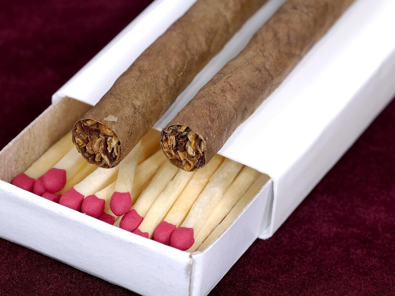 Two Cigars in Matchbox