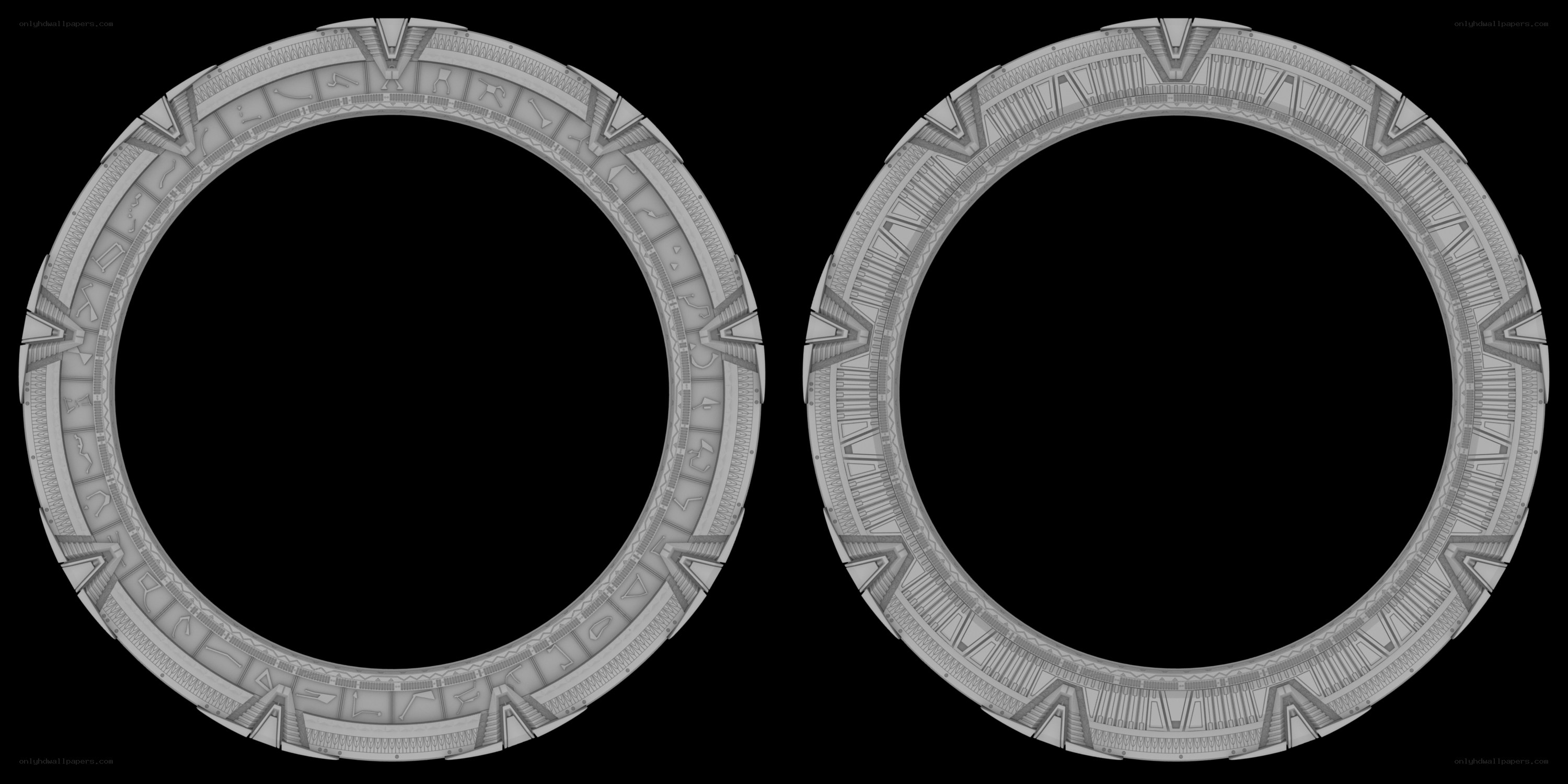 two circular gate designs