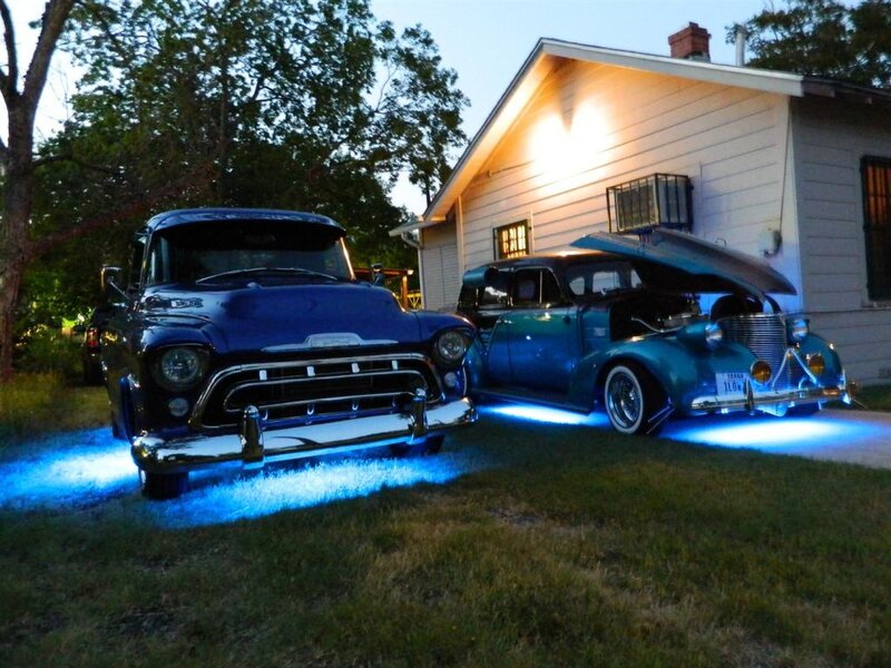 Two Classic Cars — Blue