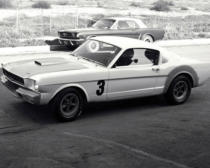 Two classic Ford Mustangs