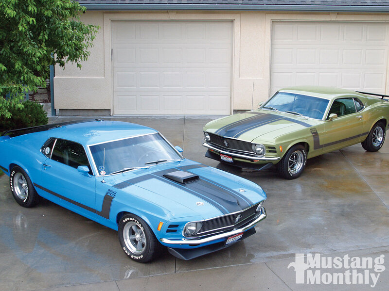 Two Classic Muscle Cars — Blue