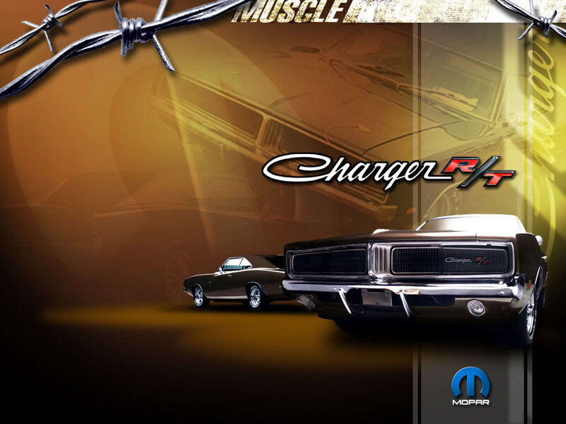 Two Classic Muscle Cars — Brown