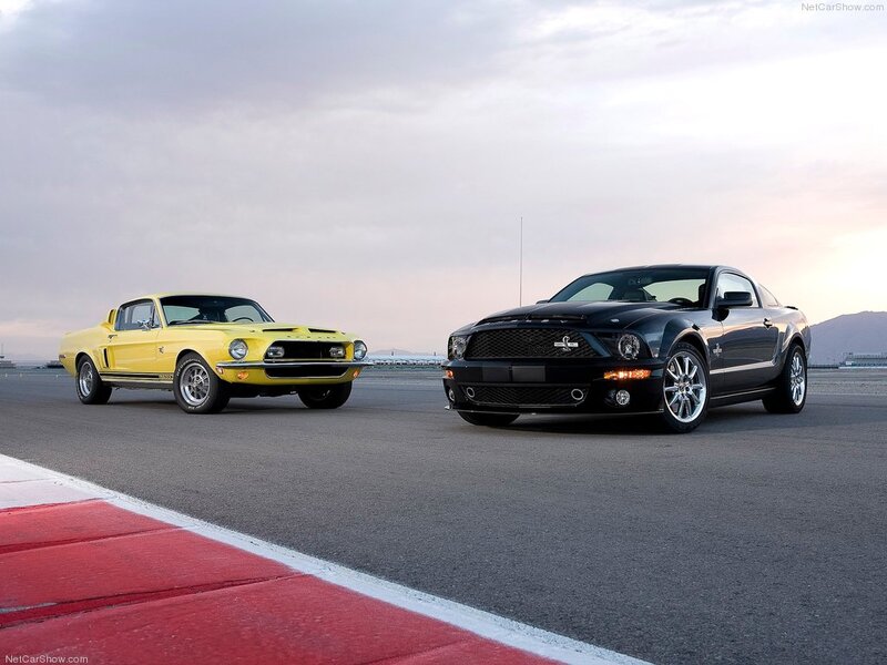 Two Classic Muscle Cars — Yellow