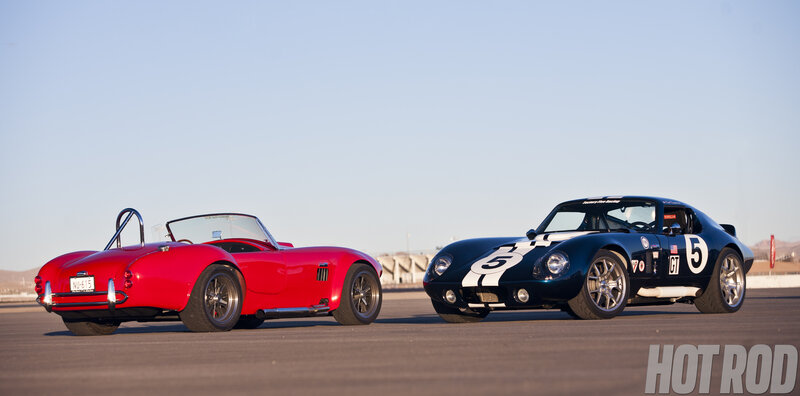 Two Classic Race Cars