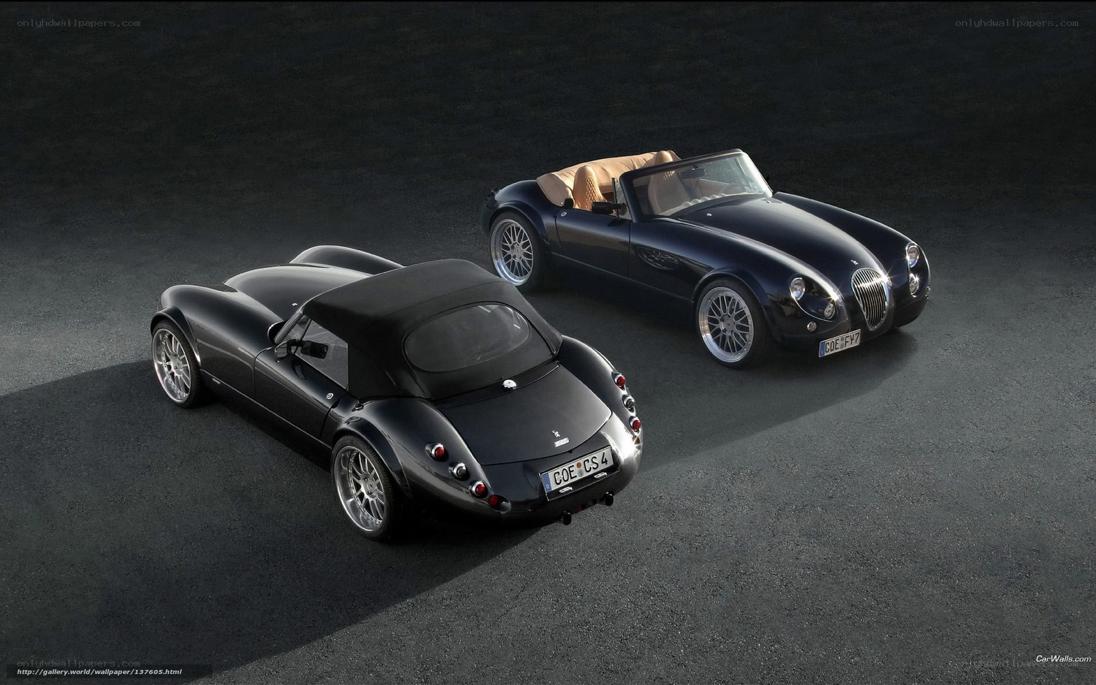 Two classic sports cars
