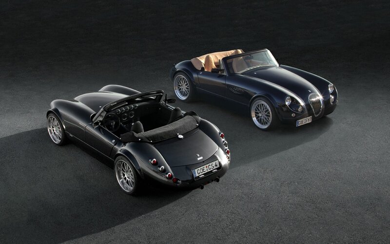 Two classic-style sports cars