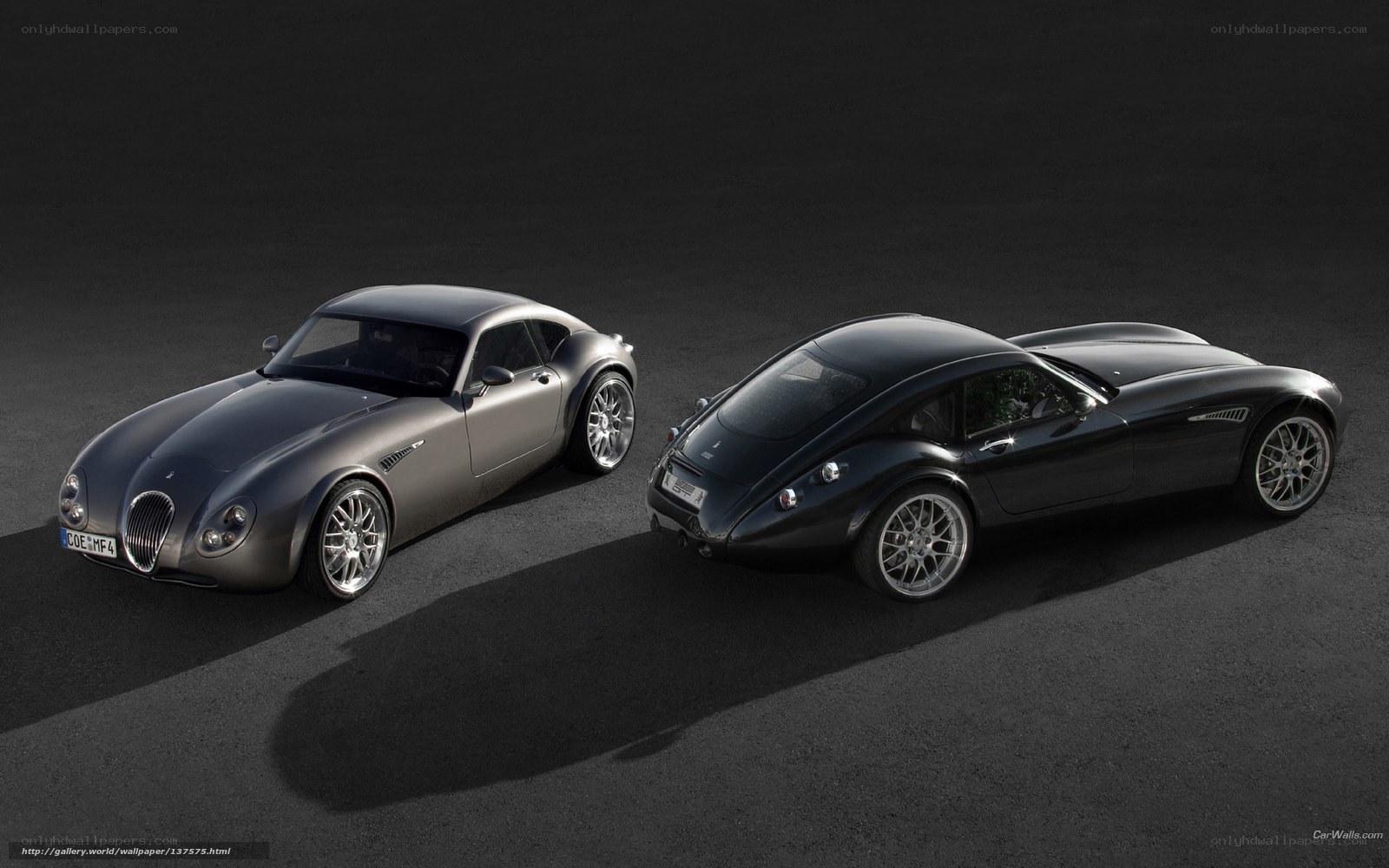 Two classic-style sports cars