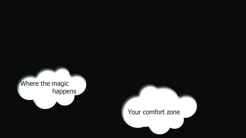 Two Clouds with Text