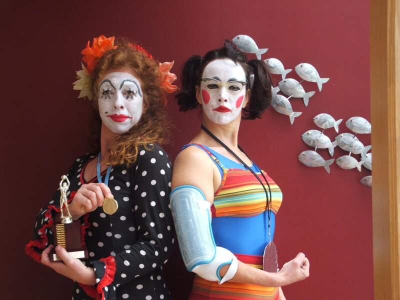 Two Clowns Posing