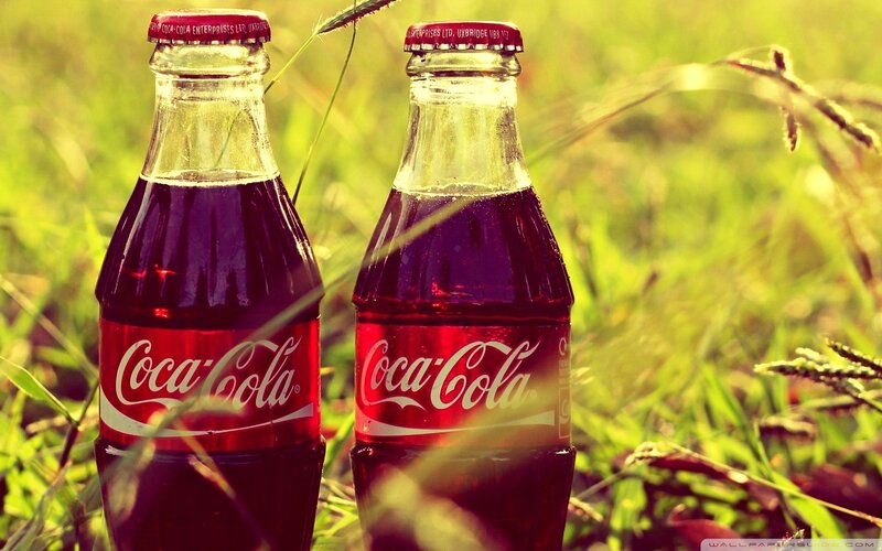 Two Coca-cola Bottles