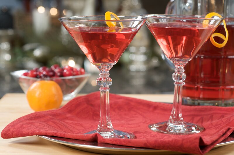 Two Cocktails on a Tray