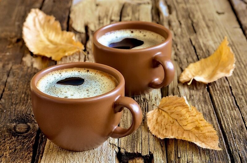 Two Coffee Cups — Brown, Cozy, Autumn