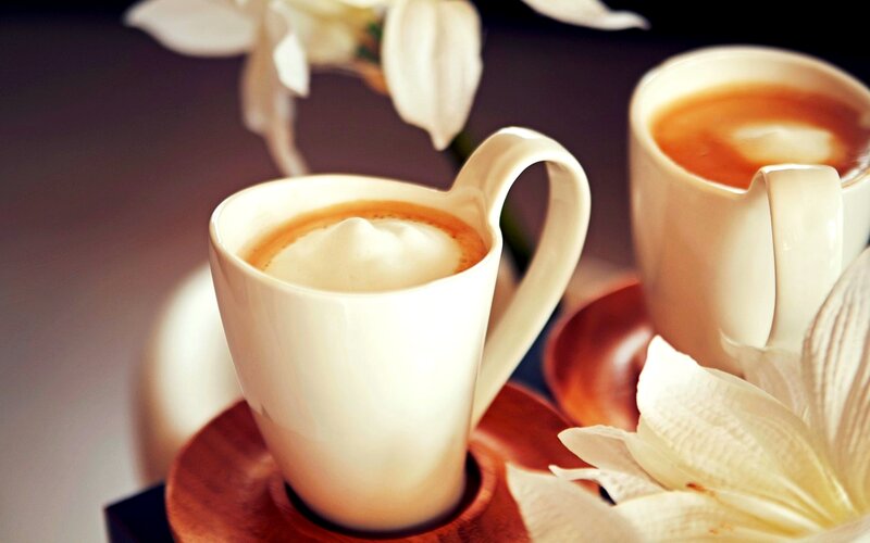 Two Coffee Cups — White, Calm