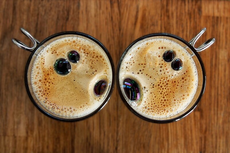 Two Coffee Drinks — Brown