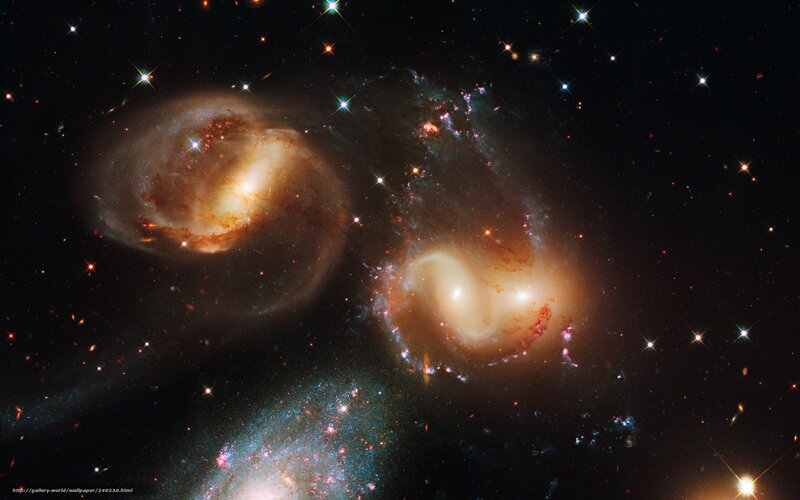 Two Colliding Galaxies — Black, Cosmic