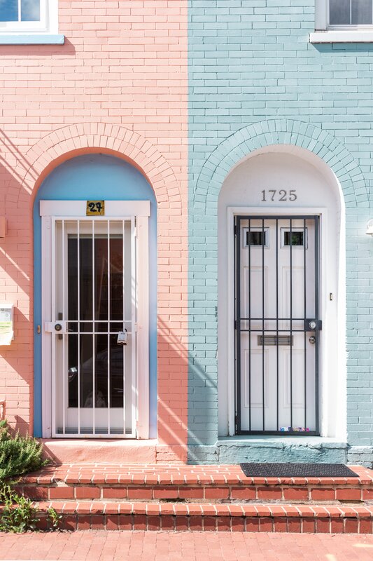 Two Colorful Doors