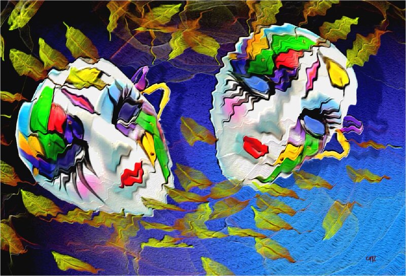 Two Colorful Masks