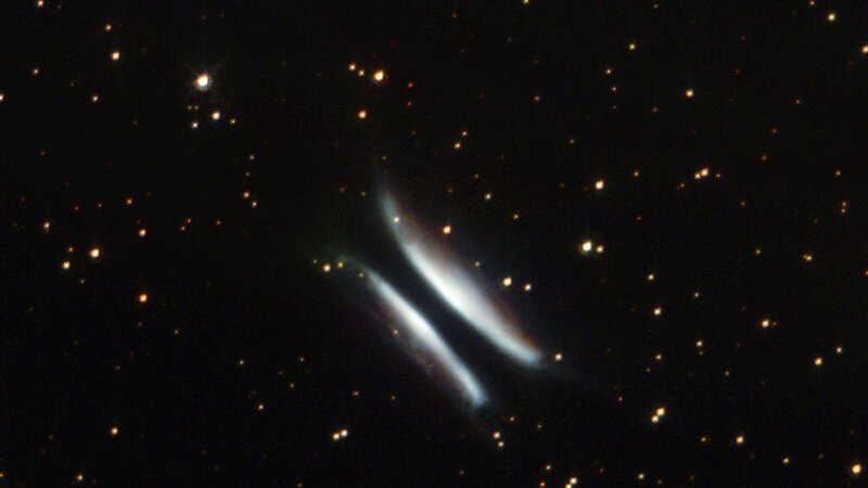 Two Comets in Space