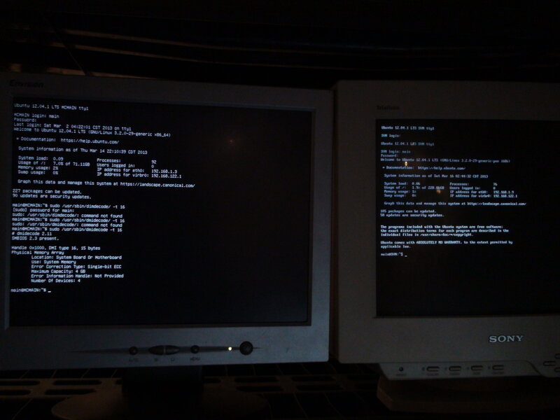 Two Computer Monitors