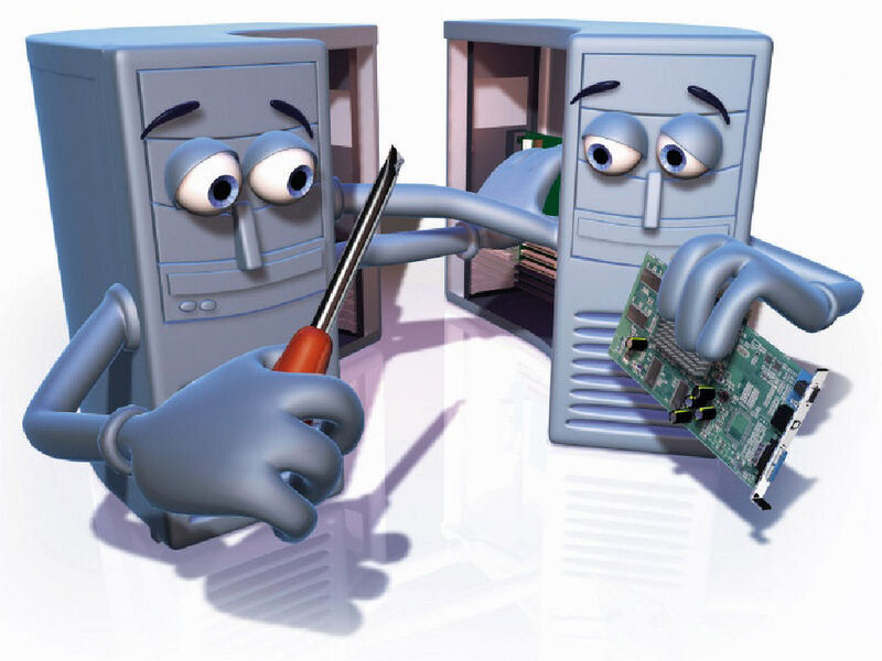 Two Computer Towers