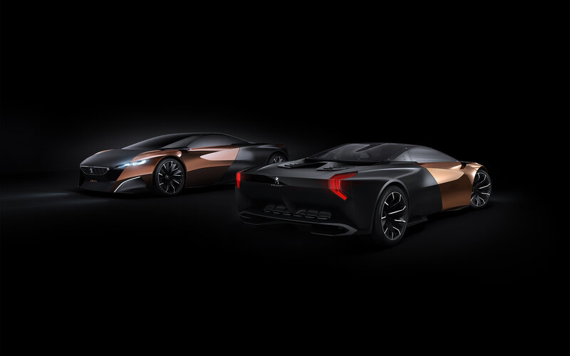 Two Concept Cars — Black, Dramatic