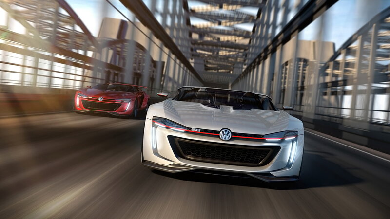 Two Concept Cars on Bridge