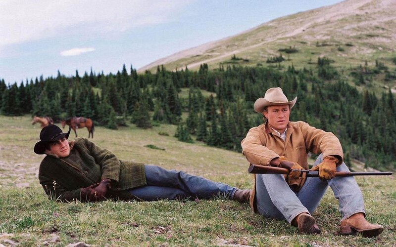 Two Cowboys in Mountains