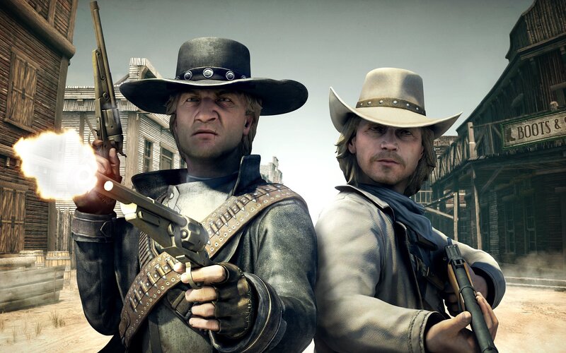Two Cowboys in Town