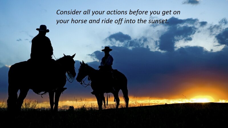 Two Cowboys on Horses