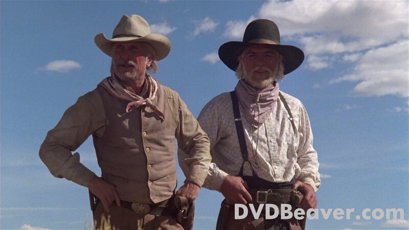 Two Cowboys Standing — Blue, Dramatic