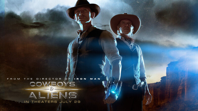 Two Cowboys Standing — Blue