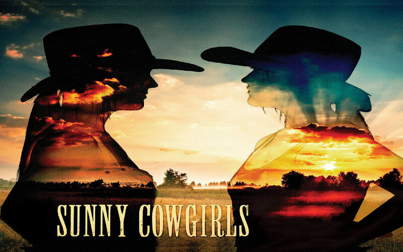 Two Cowgirls Silhouettes