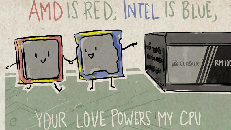 Two CPUs and a PSU