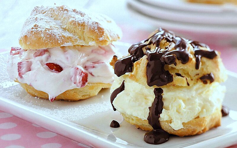 Two Cream Puffs