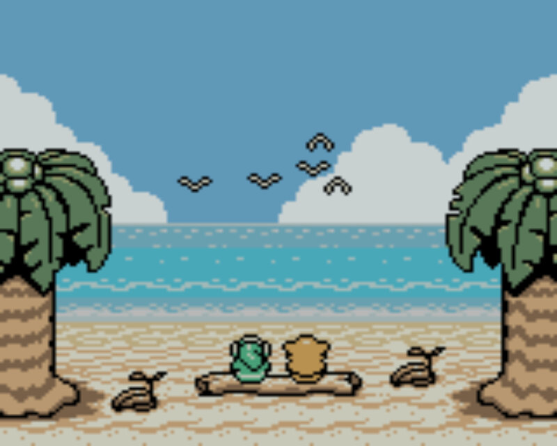 Two Creatures on Beach