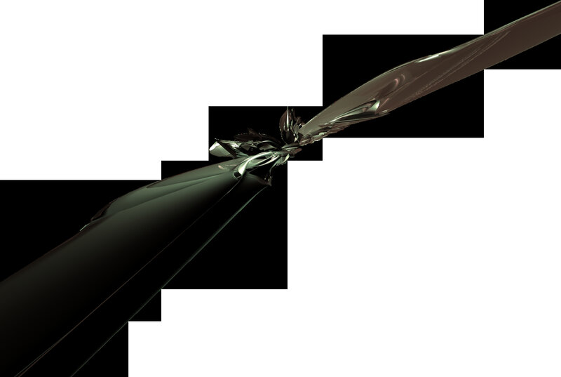 Two Crossed Swords — Black, Dramatic, 3d Render