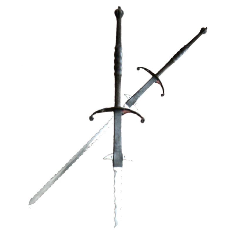 Two crossed swords