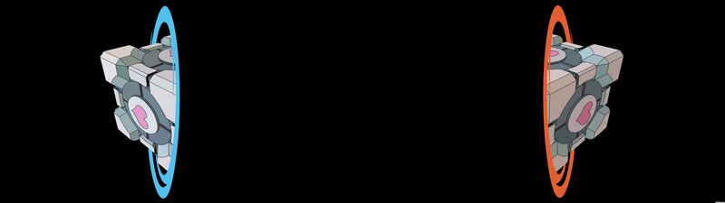 Two Cubes with Rings