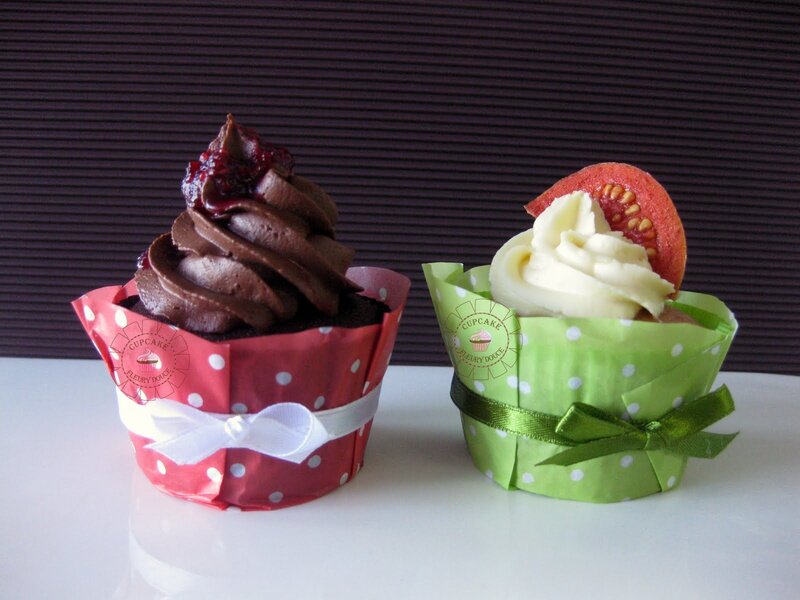 Two Cupcakes on Table